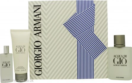 Giorgio Armani Acqua Di Gio Gift Set 100ml EDT + 75ml Shower Gel + 15ml EDT