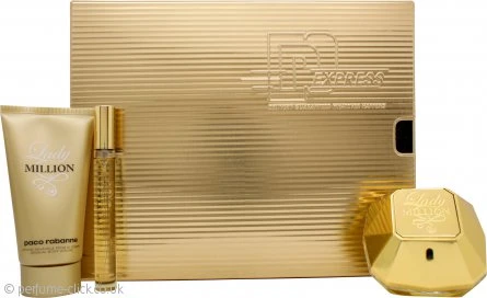 Paco Rabanne Lady Million Gift Set 50ml EDP + 75ml Body Lotion + 10ml EDP
