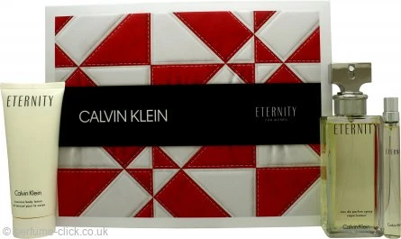 Calvin Klein Eternity Gift Set 100ml EDP + 100ml Body Lotion + 10ml EDP