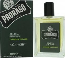 Proraso Cypress & Vetyver Eau De Cologne 100ml Spray
