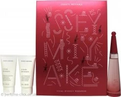 Issey Miyake L'Eau D'Issey Rose & Rose Gift Set 50ml EDP + 50ml Body Lotion + 50ml Shower Cream