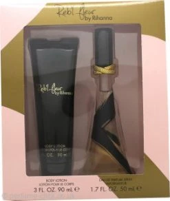 Rihanna Reb'l Fleur Gift Set 50ml Eau De Parfum Spray + 90ml Body Lotion