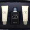 Giorgio Armani Acqua Di Giò Profondo Gift Set 75ml EDP + 75ml Shower Gel + 75ml Aftershave Balm