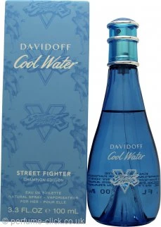Davidoff Cool Water Street Fighter Champion Summer Edition For Her Eau De Toilette 100ml Spray