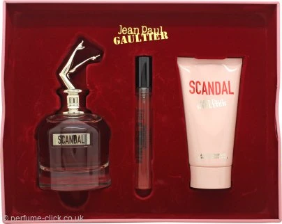 Jean Paul Gaultier Scandal Gift Set 80ml EDP + 75ml Body Lotion + 10ml EDP