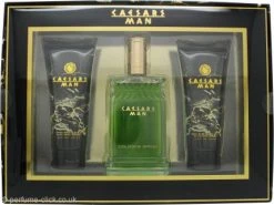 Caesars Man Gift Set 100ml Cologne Spray + 100ml Hair & Body Wash + 100ml Aftershave Balm