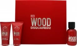 DSQUARED2 DSquared² Red Wood Gift Set 50ml EDT + 50ml Body Lotion + 50ml Shower Gel