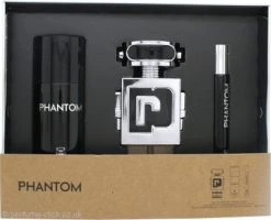 Paco Rabanne Phantom Gift Set 100ml EDT + 10ml EDT + 150ml Deodorant Spray