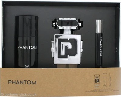 Paco Rabanne Phantom Gift Set 100ml EDT + 10ml EDT + 150ml Deodorant Spray