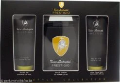 Lamborghini Prestigio Gift Set 125ml EDT Spray + 100ml Shower Gel + 100ml Aftershave Balm
