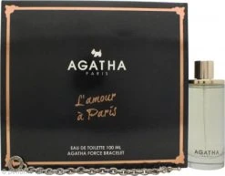 Agatha Paris L'amour à Paris Gift Set 100ml EDT Spray + Bracelet