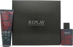 Replay Signature Red Dragon Gift Set 50ml EDT + 100ml Aftershave