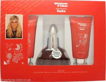 Whatever It Takes Kesha Gift Set 100ml EDP + 100ml Body Lotion + 100ml Shower Gel