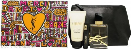 Yves Saint Laurent Libre Gift Set 50ml EDP + 50ml Body Balm + 2ml Mascara + Pouch