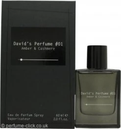David's Perfume #01 Amber & Cashmere Eau De Parfum 60ml Spray