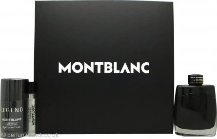 Mont Blanc Legend Eau De Parfum Gift Set 100ml EDP + 75g Deodorant Stick + 7.5ml EDP