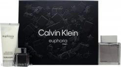 Calvin Klein Euphoria Gift Set 100ml EDT + 100ml Aftershave Balm + 15ml EDT