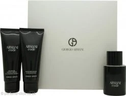 Giorgio Armani Armani Code Eau De Toilette Gift Set 50ml EDT + 75ml Aftershave Balm + 75ml All-Over Shampoo