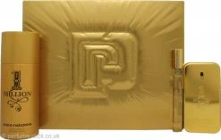 Paco Rabanne 1 Million Gift Set 50ml EDT + 150ml Deodorant Spray + 10ml EDT