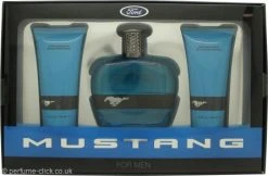 Mustang Blue Gift Set 100ml EDT + 100ml Aftershave Balm + 100ml Hair & Body Wash