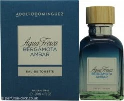 Adolfo Dominguez Agua Fresca Bergamota Ambar Eau De Toilette 120ml Spray