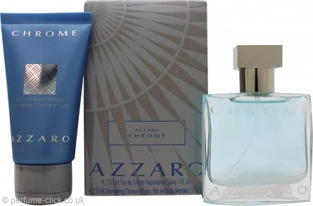 Azzaro Chrome Gift Set 30ml EDT + 50ml Shower Gel