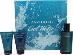 Davidoff Cool Water Gift Set 75ml EDT + 50ml Shower Gel + 50ml After Shave Balm