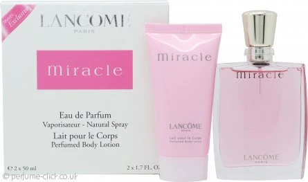 Lancome Miracle Gift Set 50ml EDP + 50ml Body Lotion