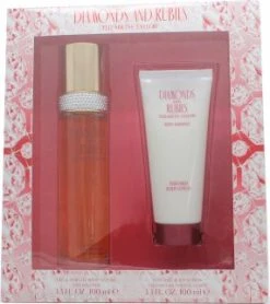Elizabeth Taylor Diamonds & Rubies Gift Set 100ml EDT + 100ml Body Lotion