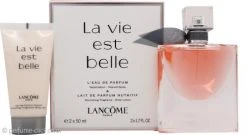 Lancome La Vie Est Belle L'Eau De Parfum Gift Set 50ml Spray + 50ml Body Lotion