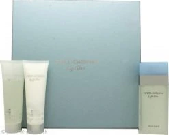 Dolce & Gabbana Light Blue Gift Set 50ml EDT + 50ml Body Cream + 50ml Shower Gel
