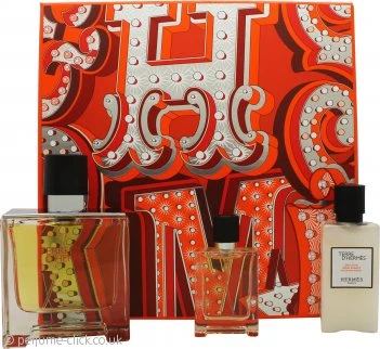 Hermès Terre D'Hermès Gift Set 75ml EDP + 12.5ml EDP + 40ml Aftershave Balm
