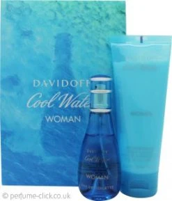 Davidoff Cool Water Woman Gift Set 30ml EDT + 75ml Body Lotion